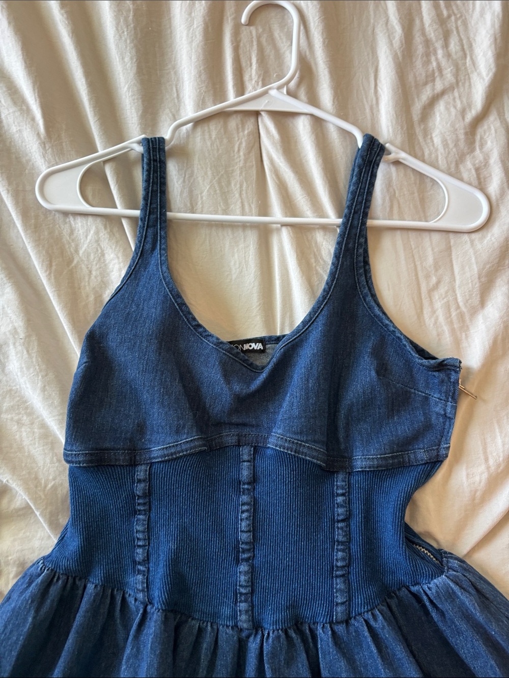 Fashion Nova Dark Denim Mini Dress - Blue - Picture 2 of 5